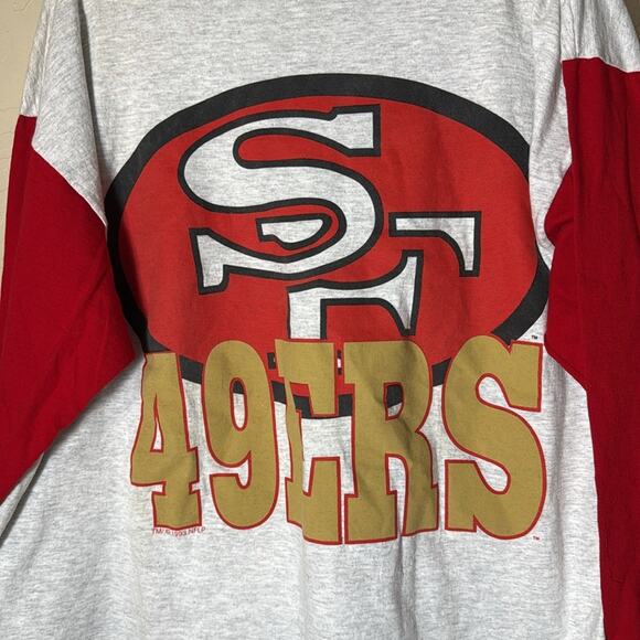 The game vintage 1993 49ers long sleeve hooded tee - Picture 2 of 7